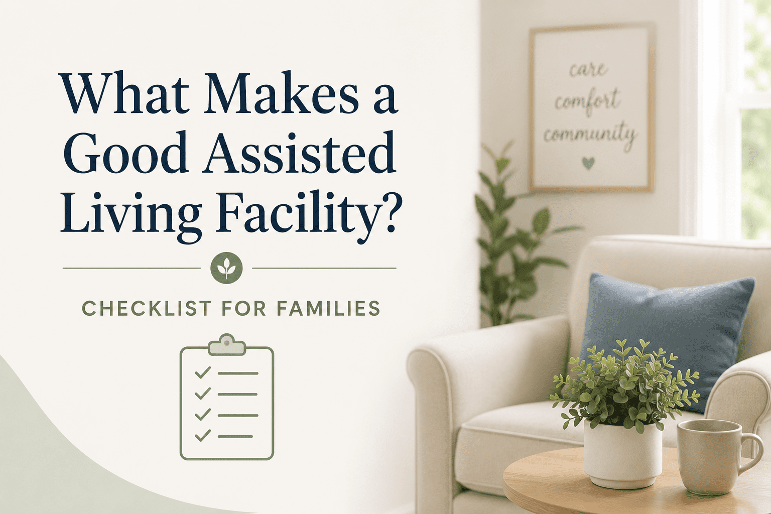 Assisted living checklist
